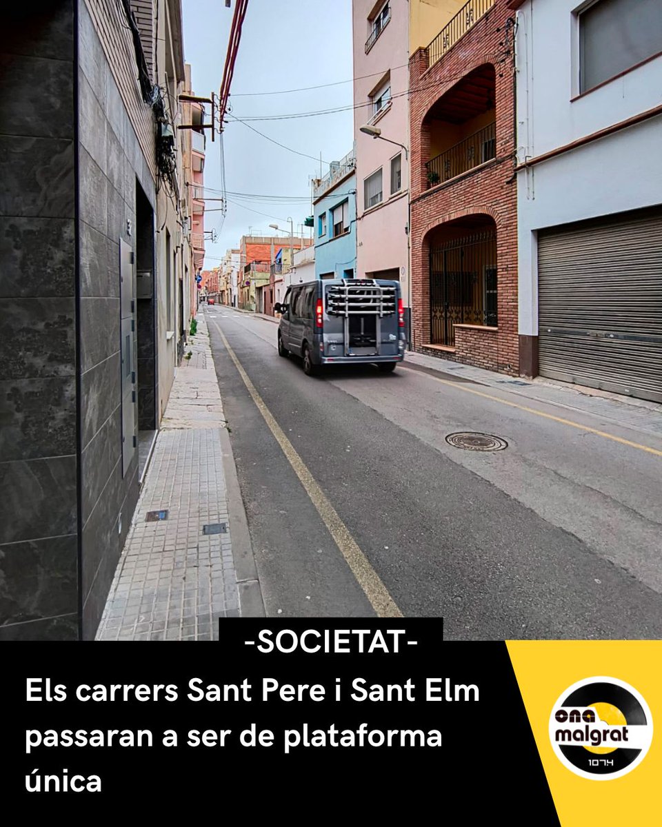 Els carrers Sant Pere i Sant Elm iniciaran un procés de remodelació per convertir-se en trams de plataforma única. Tot i que els treballs ja han començat, no serà fins dimarts quan es produiran les afectacions al trànsit.

🎙️Més informació a onamalgrat.cat/news/els-carre…