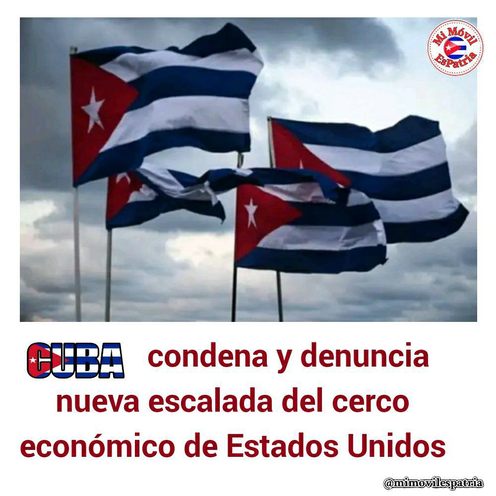 Para nosotros es inaceptable la cuestión del cese del bloqueo a cambio de concesiones políticas, concesiones que corresponden a la soberanía de nuestro país. Es inaceptable,indignante,irritante, y, realmente,preferimos perecer a renunciar a nuestra soberanía”
#TumbaElBloqueo