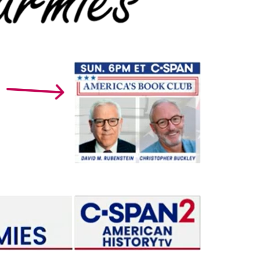 Hi <a href="/cspan/">CSPAN</a>! Could you take a break from the permanent on-screen graphic promoting America’s Book Club? It is distracting and detracts from the viewing experience. The permanent graphic is so large, it sometimes obscures what is being presented. Thank you!