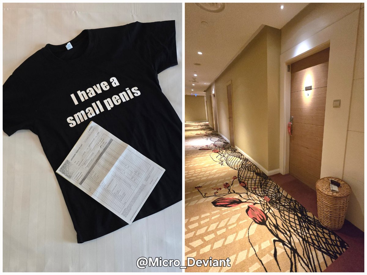 Micro_Deviant's tweet photo. Day 1: Left my tshirt in the hotel laundry basket to get picked up. #smallpenishumiliation #hotel #laundry #smallpenis #sph https://t.co/Ew0aF0zRNe
