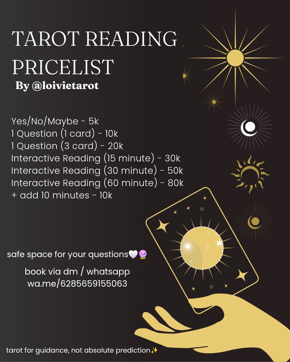 Loivie | Tarot Reader | Open Jasa Tarot 🔮 tweet media