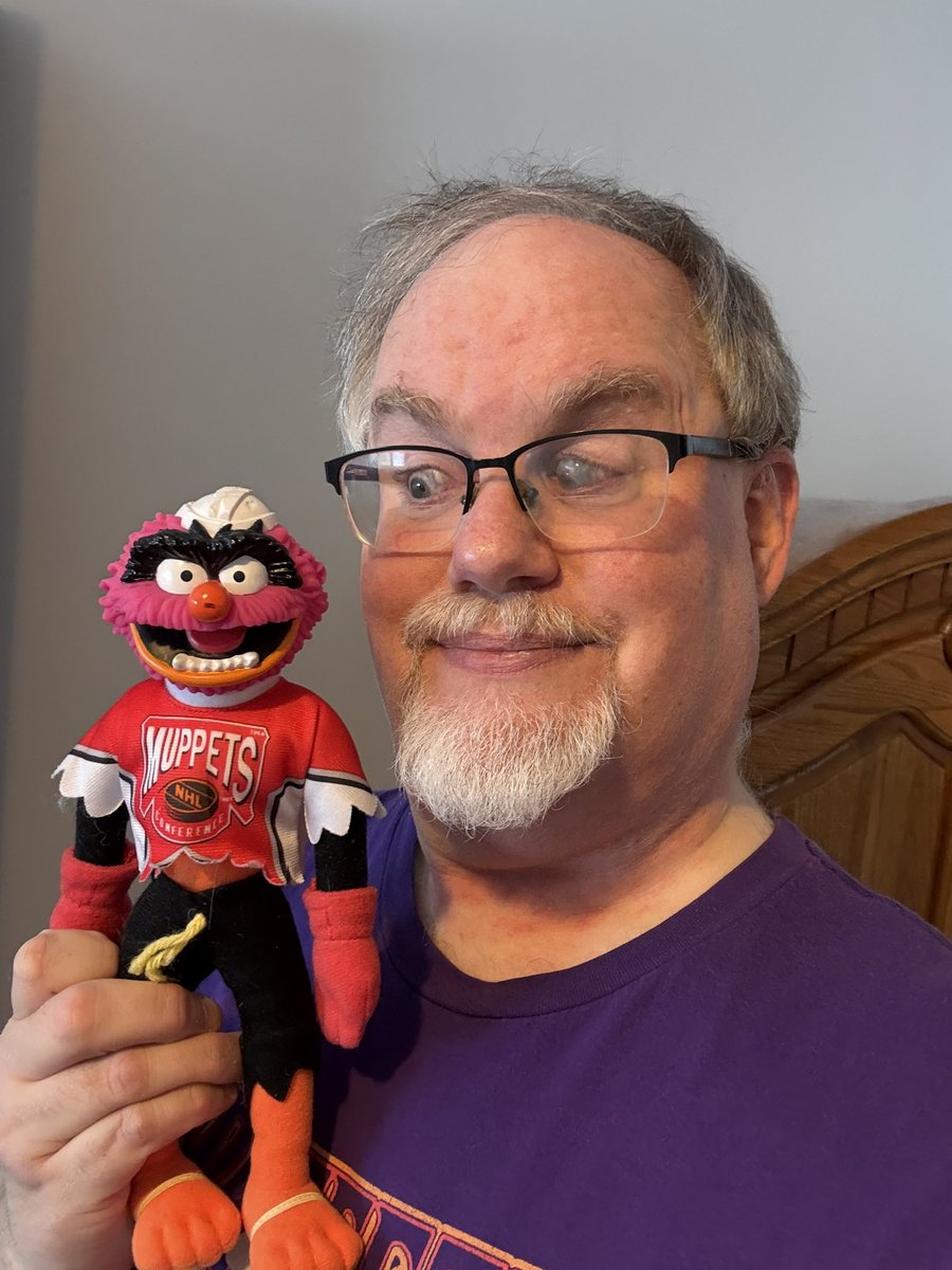 AdamJRCooke's tweet photo. TWO MORE DAYS until #TheMuppetShow 50th-anniversary/revival special hits @ABCNetwork and @DisneyPlus! 😃😃
Animal is all ready for the opening face-off! (He’s already racked up 120 penalty minutes!) 😋
#Muppets #MuppetsRevival #ABC #Disney #DisneyPlus #ItsTimeToGetThingsStarted https://t.co/spmzRBxoXU