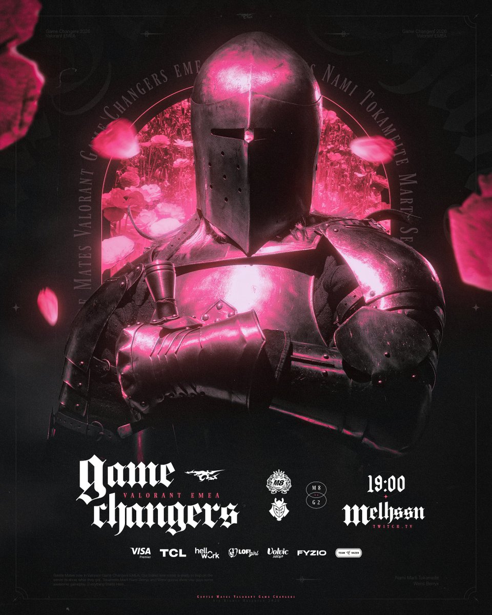 Reprise des GC aujourd'hui, on joue face à G2 !

Vers 19h sur la chaîne de Mel #M8WIN