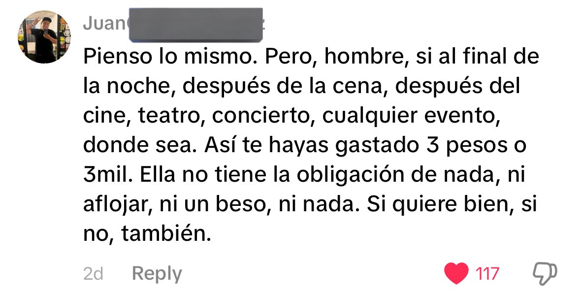 El primer comentario coherente que leo de un hombre