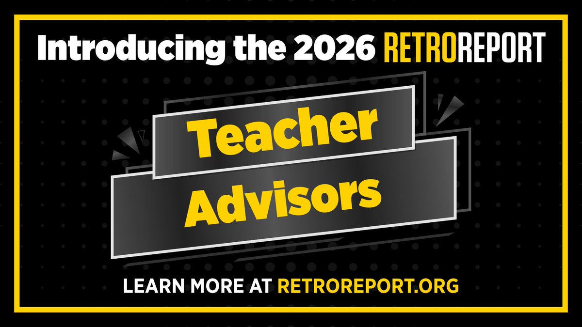 RetroReport's tweet photo. 1/ Each year, Retro Report works with educators across the nation who use our journalism and classroom resources in their teaching. Through that work, we learn how students engage with our materials and how those resources function in real classrooms. 

Today, we’re pleased to announce the 2026 Teacher Advisor groups, made up of more than 400 educators  across the U.S. Learn more: https://t.co/JCCHHxsqum

Read more about each group below ⬇️.