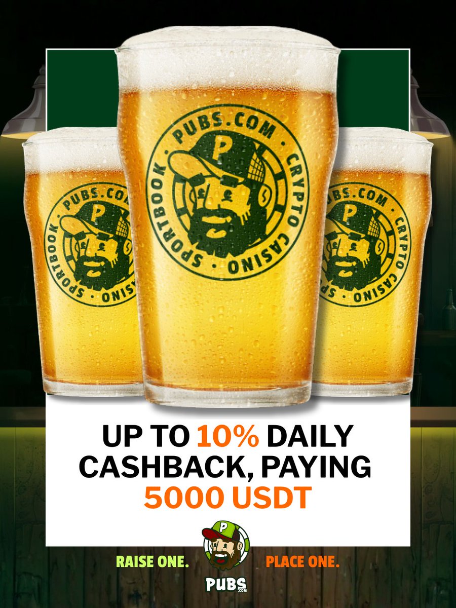 A little something back, every day 💸

Daily cashback is LIVE! 🤑

Pull up a seat and let the cash roll come back to you! 🤝

bit.ly/PUBS-x