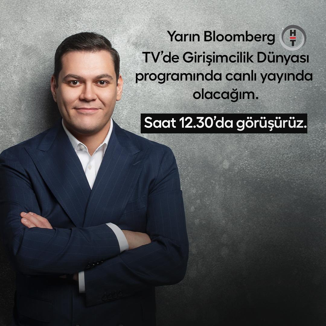 OguzAlperOktem's tweet photo. Yarın Bloomberg HT TV’de Girişimcilik Dünyası programında canlı yayında olacağım. 

Saat 12.30’da görüşürüz. https://t.co/SPAM82ROKO