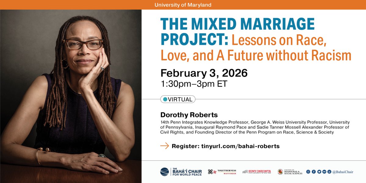 Bahá’í Chair UMD tweet media