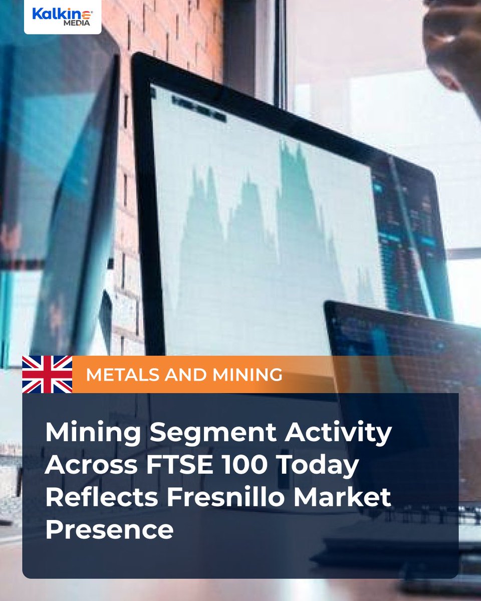 Fresnillo’s presence in the FTSE 100 underscores mining segment activity in UK markets, with precious metals exposure reflecting broader commodity-linked dynamics and sector influence. 
zurl.co/E5tyU 

#FTSE100 #Fresnillo #MiningStocks #UKEquities #MarketUpdate