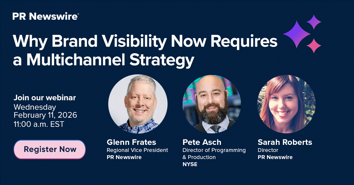 PRNewswire's tweet photo. The press release has evolved into a visibility infrastructure, shaping brand perception.
Join us to master the visibility release โ its anatomy, how it works in a GEO-driven world, and what it means for your strategy. https://t.co/zGDsytdRkT
#CommsStrategy #Webinar https://t.co/yW3aZ6LPuc