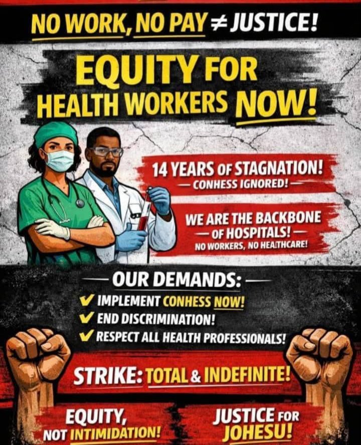 bendarichman02's tweet photo. OUR HEALTH SECTOR HAS BEEN SHUTDOWN FOR 80 SOLID DAYS. FG IMPLEMENT YOUR OWN CIRCULAR RELEASED SINCE 5TH JUNE 2023 AND THIS JOHESU STRIKE FOR THE SAKE OF THE COMMON MAN WHO MAKE USE OF THESE HEALTH FACILITIES Cubana chief Priest Femi Wizkid Onitsha https://t.co/lUKg4hZgMr