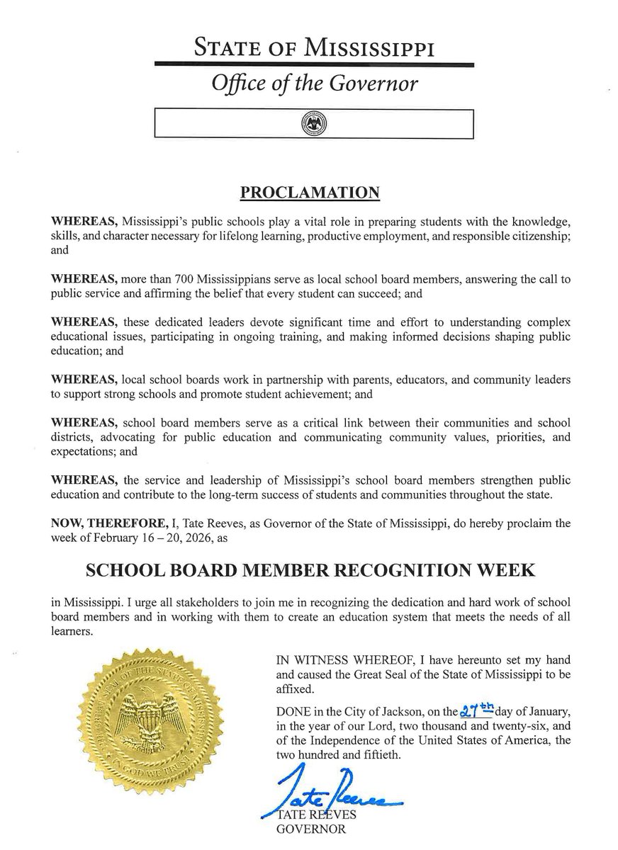 Mississippi School Boards Association tweet media
