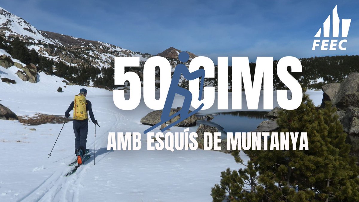 FEEC_cat's tweet image. 💥 Nou repte FEEC 

5⃣0⃣ cims amb esquís de muntanya 

Nova proposta per a realitzar 50 cims 🏔️ del país amb esquís de muntanya. 

La iniciativa, que no és competitiva, té com a objectiu potenciar l'esquí de muntanya més tradicional amb aquest nou repte personal. 

🔗…