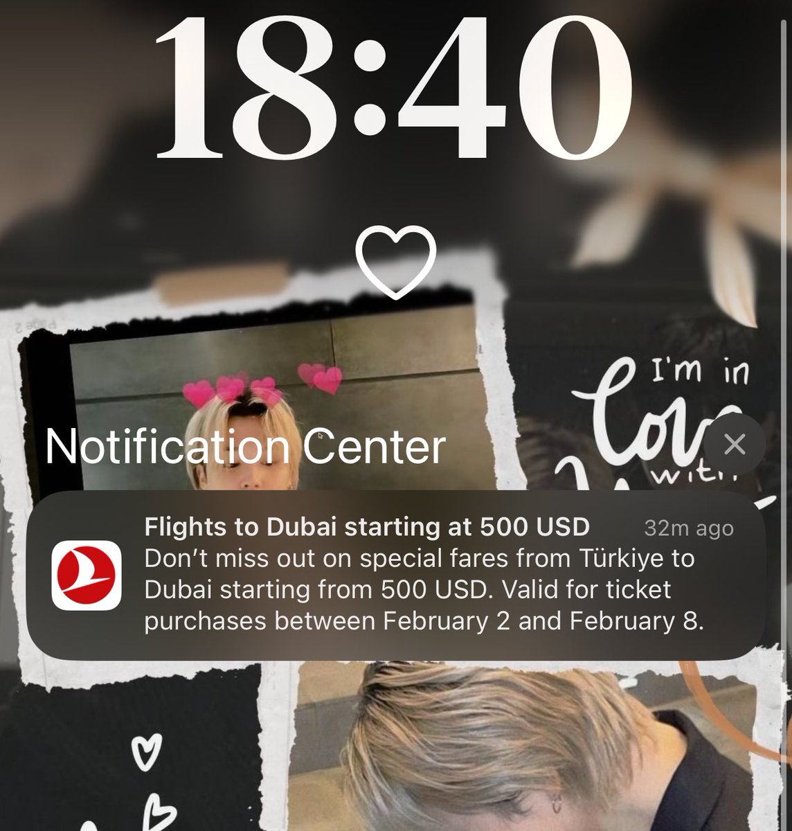 türk hava yolları bile benim bts’e olan ilgimi anlamış onlar dubai’ye giderken bana da indirimli bilet teklifi veriyor git onları gör diye😉😉