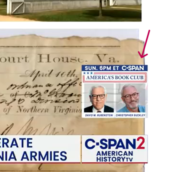 Hi <a href="/cspanhistory/">American History TV</a>! Could you take a break from the permanent on-screen graphic promoting America’s Book Club? It is distracting and detracts from the viewing experience. The permanent graphic is so large, it obscures historic artifacts being presented. Thank you!
