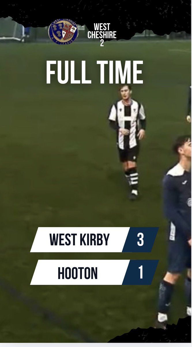 westkirby1st's tweet photo. ⚫️⚪️ Full Time Result ⚪️⚫️
Massive game for our lads on Saturday as we travelled away to face Hooton.
Always a difficult place to go, but at the moment our lads seem to have just found a different gear.
6 wins out of the last 6 games
#supportTheMariners⚪️⚫️ https://t.co/VTDHosYzhQ