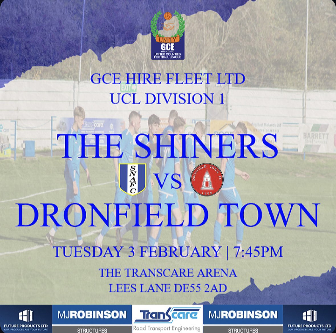 ⚽️TOMORROW⚽️

We are back in action under the lights at The Transcare Arena as we welcome <a href="/DronfieldTownFC/">Dronfield Town FC</a> in <a href="/utdcos/">UCL</a> action.

Come down &amp; support the lads as we head into the final stretch of the season! 

#COYS #Shiners 💙🤍💛