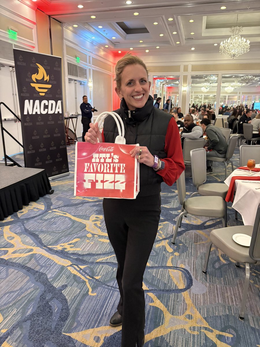 NACDA's tweet photo. An indoor beach party for the ages thanks to our friends at @CocaCola ❤️🖤 Thank you for supporting NACDA members for nearly a decade! #MidWinter26 https://t.co/pBRGAGQ4Tn