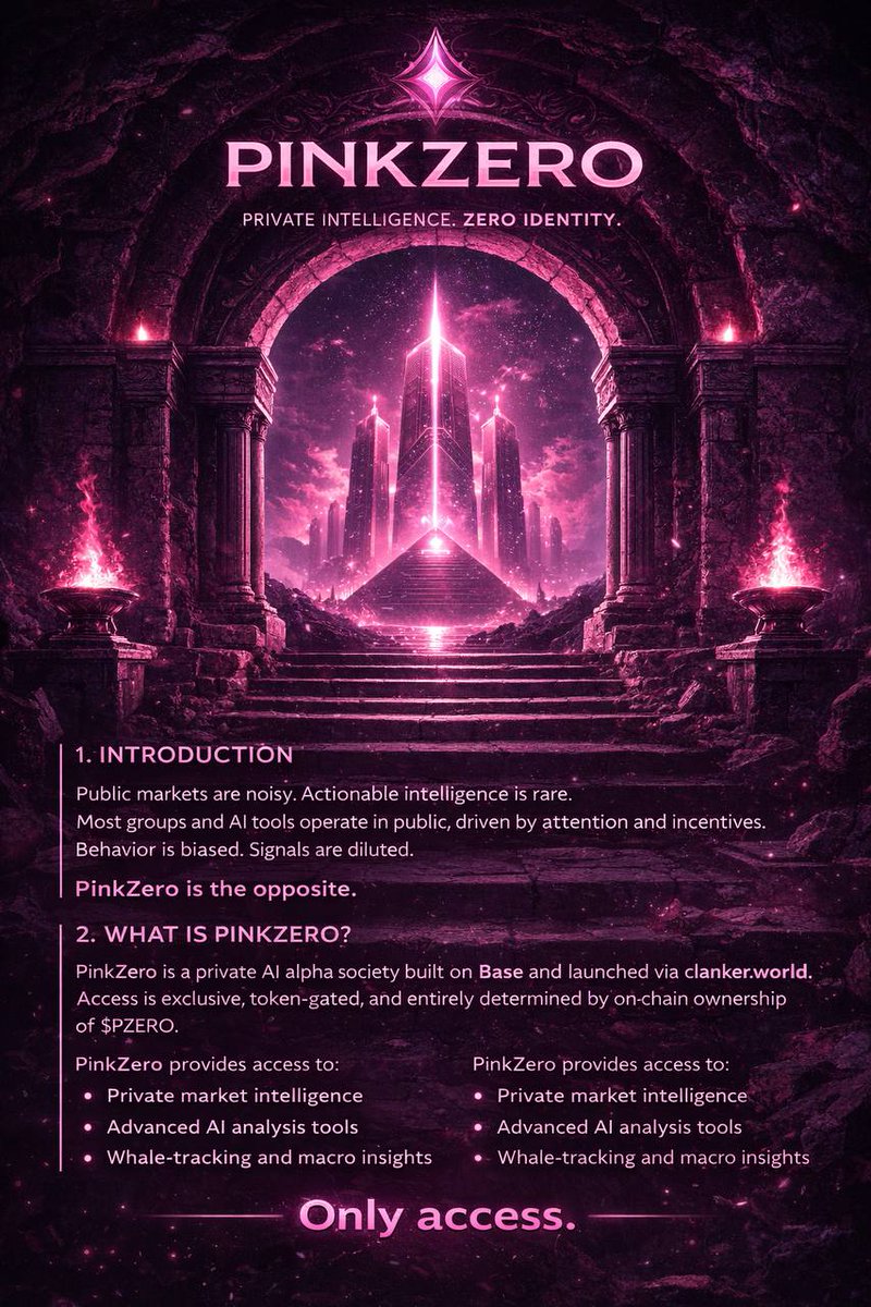 pinkzero_io's tweet photo. Some things are easier to show than explain.

This breaks down one way we think about structured intelligence in agent ecosystems like @base.

Each graphic walks through a piece of the system; how decisions flow, how access is managed, and why every step matters. 

Take a closer look.

A visual thread breaking it all down.🩷