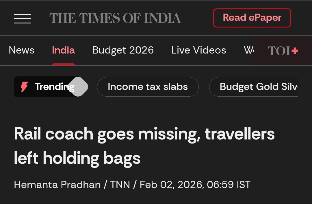 Khurpench_'s tweet photo. 🚨 भारतीय रेलवे का अमृतकाल 🚨

नागावली सुपरफास्ट (20809) में लोगों के पास पक्का 3AC टिकट था ,
लेकिन ट्रेन आई तो कोच ही गायब।
मतलब टिकट कन्फर्म , सफर भगवान भरोसे।

प्लेटफॉर्म पर हड़कंप मच गया यात्री पूछते रहे चढ़ें या नहीं?
30 से ज़्यादा लोग अपनी-अपनी बर्थ ढूँढते हुए पूरी ट्रेन में भटकते रहे।

East Coast Railway ने कहा टेक्निकल दिक्कत।

अब टिकट खरीदा है तो सवाल तो पूछेंगे लोग 👇
अगर कोच था ही नहीं , तो टिकट क्यों बेचे?
यात्रियों को पहले क्यों नहीं बताया?

Ashwini Vaishnaw जी ,
ये दिक्कत नहीं , सीधी लापरवाही है।
विशाखापत्तनम में कोच जोड़ देने से गलती नहीं मिटती।
यात्री कोई बोझ नहीं जिन्हें जैसे-तैसे ठूँस दिया जाए।
