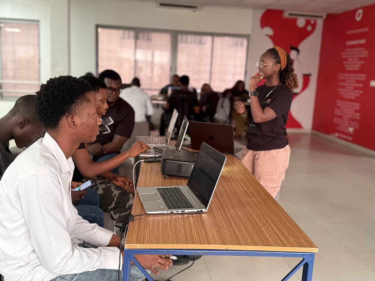 Africastalking's tweet photo. @atdevslagos, magic happened ✨ 

See you again tomorrow!!

https://t.co/44vhs405Vk

#BuildWithAI #BuildWithAT #WeLoveNerds #NaijaDevs #LagosDevs https://t.co/Vpu9ap4dip