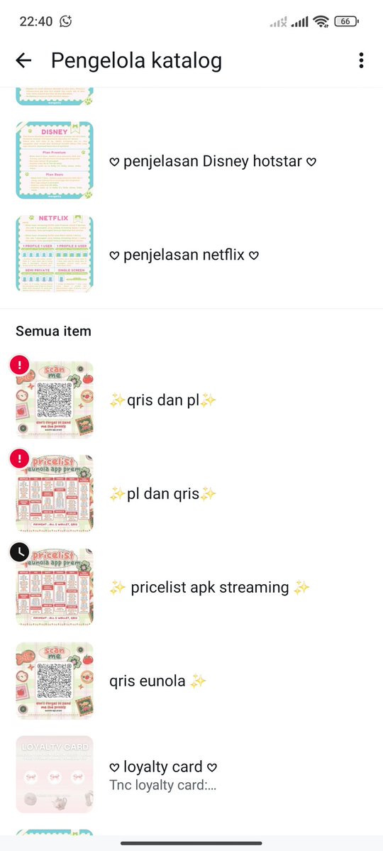 treishtk's tweet image. Wta untuk para ba kalau misalnya pricelist ga bisa dimasukin ke katalog wa itu kenapa yaa? Apa ada solusinyaa? #zonauang