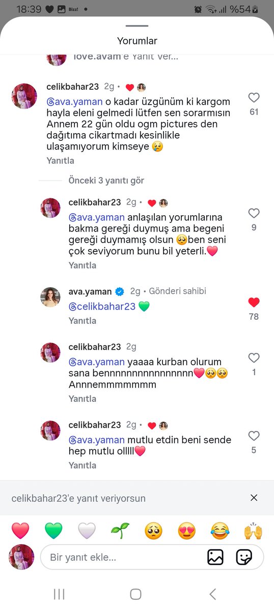 Güzel kızım duygularımın karşılıklı olması ne kadar güzel bisey Annem karşılıklı bir sevgi bağı kurduk❤️ <a href="/ava_yaman8080/">Ava Yaman</a>