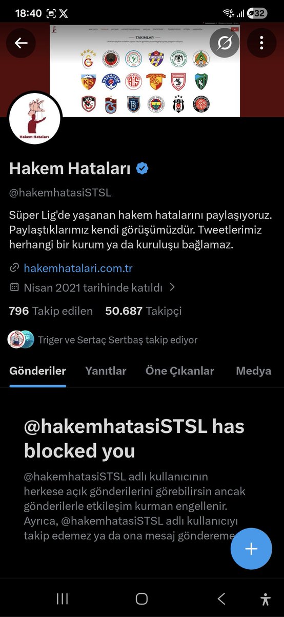 Demirr86's tweet photo. @hakemhatasiSTSL isimli zat-i muhterem. Zoruma mı gitti gerçekleri konuşmamız. Eleştiye açık değilsen hesabı yönetmeyeceksin. İşine gelmeyen mesajları millet görmesin diye engellemişsin. Senden ancak bu beklenirdi zaten. 🤣 https://t.co/4tYygcLgcZ