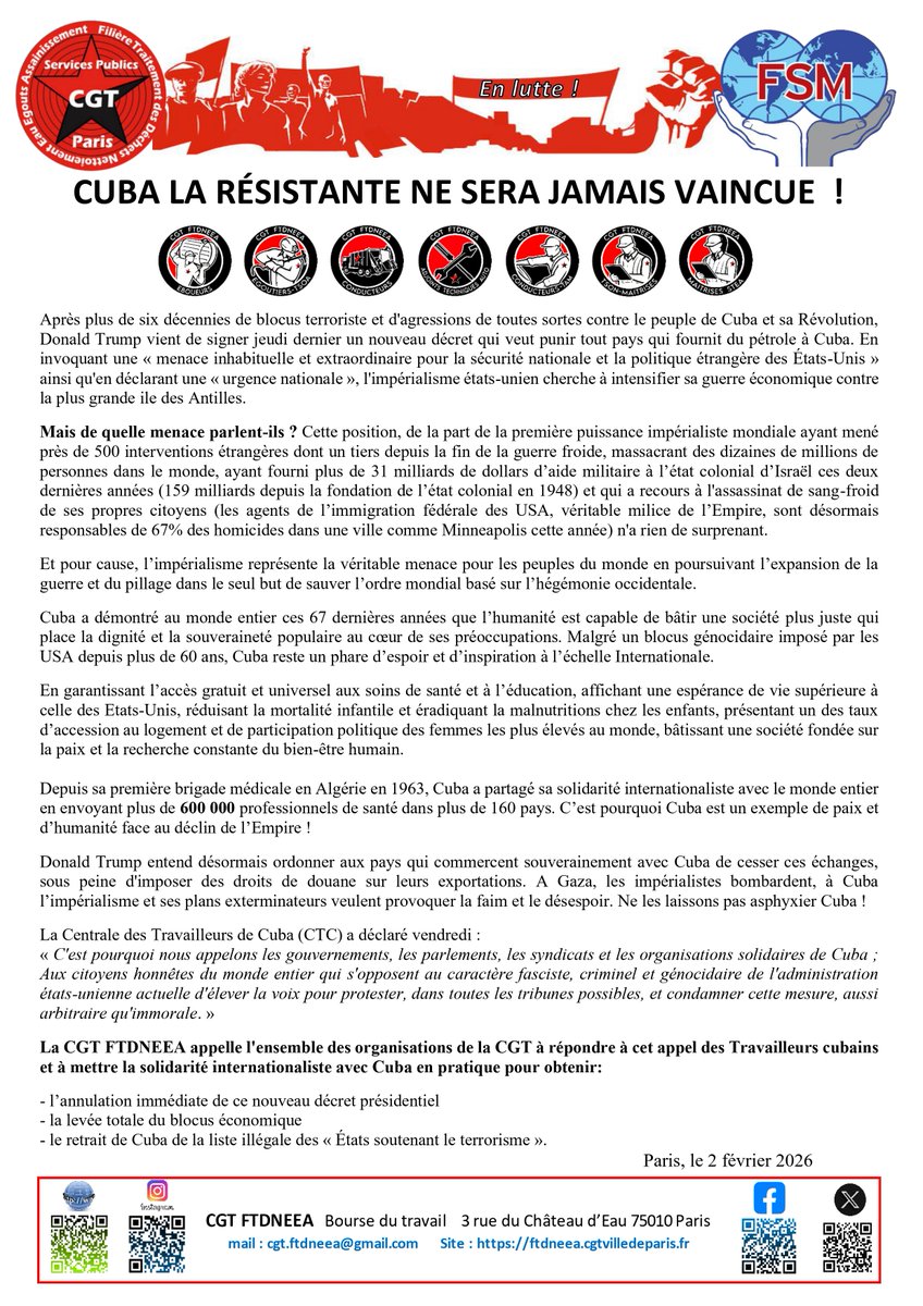 CGT FTDNEEA PARIS tweet media