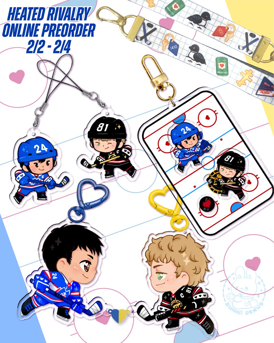 My #HeatedRivalry merch was such a huge success! I’ll be doing a very quick preorder before my two big events coming up! Check it out! Link in bio :3