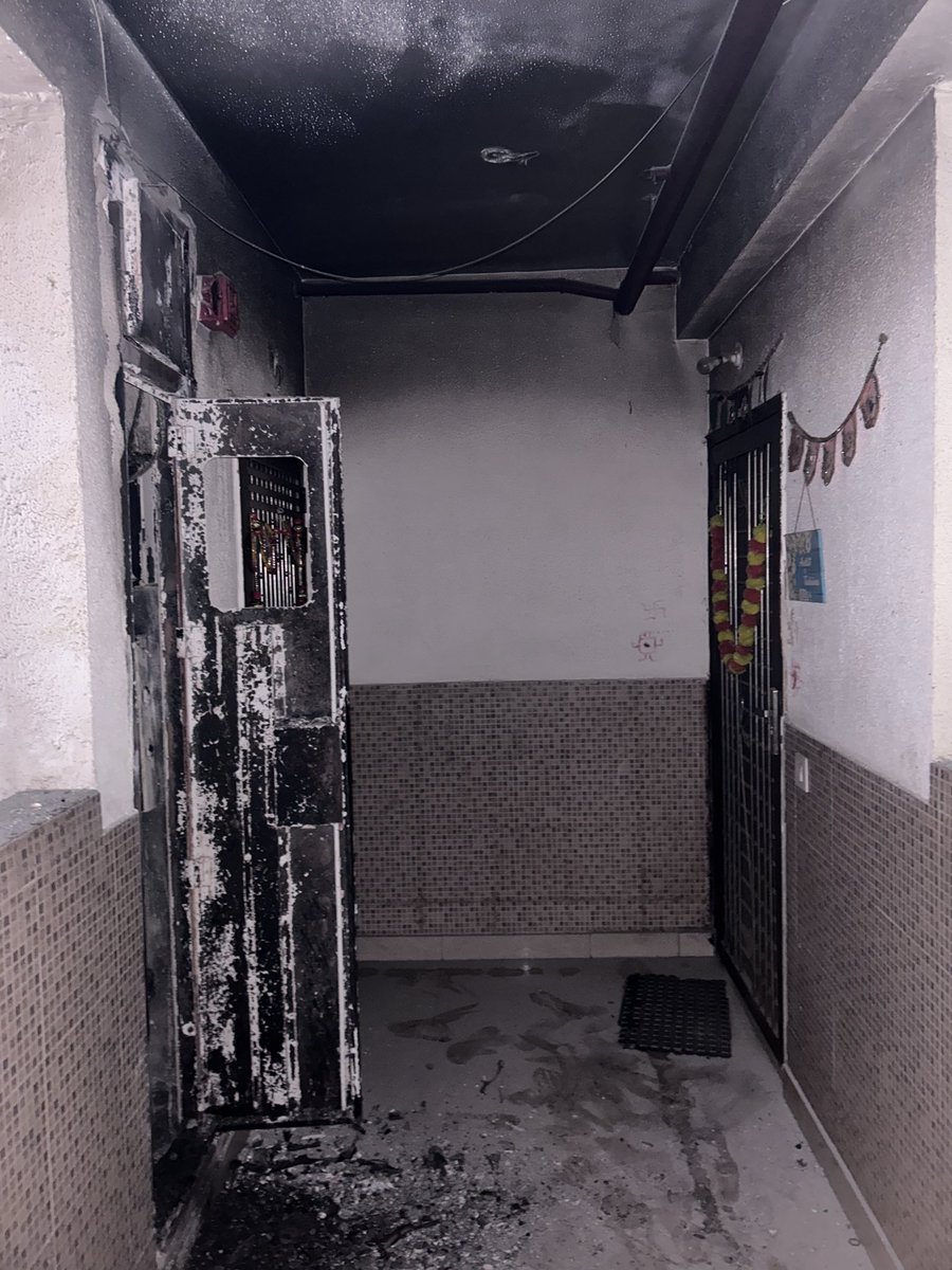 theSoldMonk's tweet photo. @Surendr54007254 Pre and post situation at 13th floor https://t.co/ZCqQm2NgmP