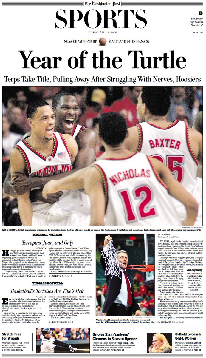 I'm taking requests for specific Sports pages to tweet from The Post's collection of color PDFs, which dates back to April 2002.