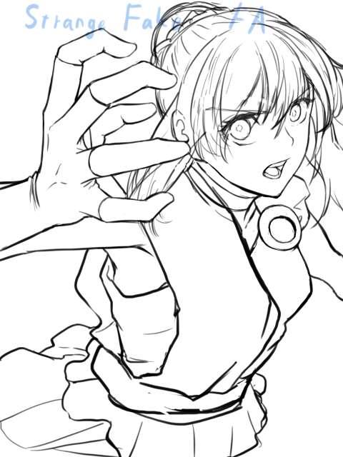 今日続きやりたかったけど疲れて無理なんで一旦ヒッポリュテちゃんWIP 