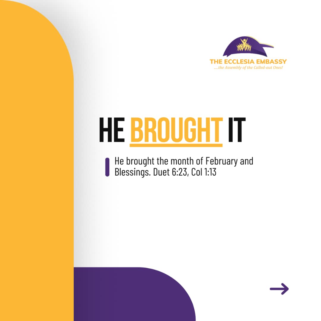 ecclesiaembassy's tweet photo. God has brought us into a new month... Why won't you thank Him?
Here are five reasons why you should give Him thanks.
#Gratitude
#BlessedNewMonth
#TheEcclesiaEmbassy https://t.co/zTL6NNTEpX