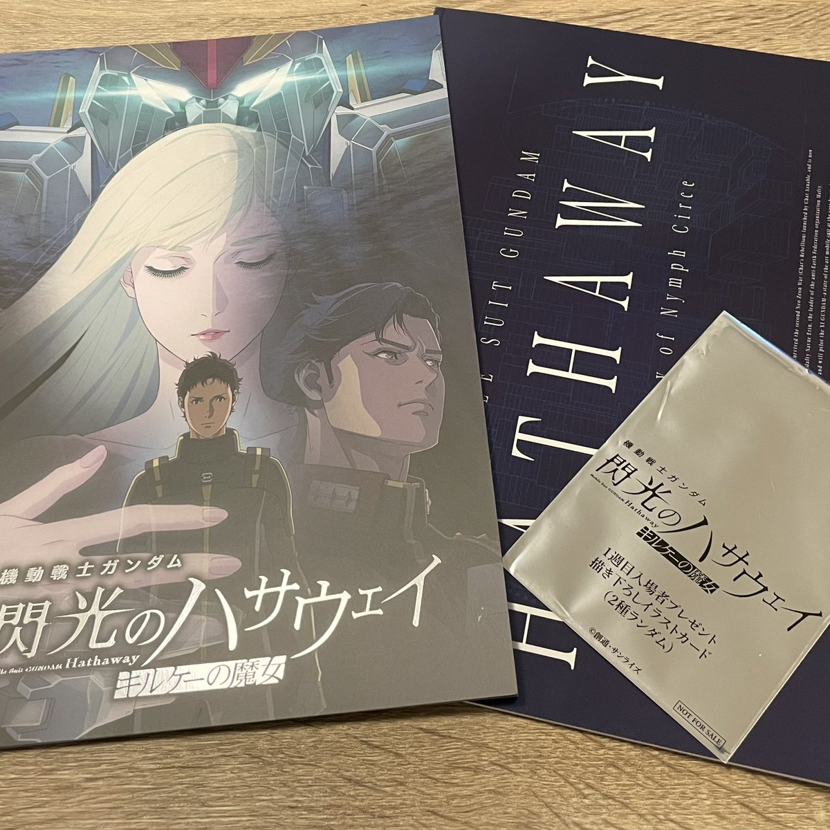 ezdavet2's tweet photo. 【キルケーの魔女活】
5年ぶりの続編「機動戦士ガンダム 閃光のハサウェイ キルケーの魔女」を、初回は世界最速上映の1/30(木)0:00で鑑賞し2回目は1/31(土)に鑑賞し入場者プレゼント全2種を効率的にGETいたしました。ありがとうございます！
#機動戦士ガンダム
#閃光のハサウェイ
#キルケーの魔女 https://t.co/rbcz8v2WpT