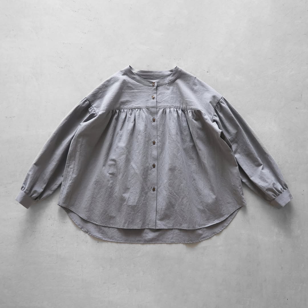 □ギザコットンヘンプギャザーブラウス U116 size:レディス フリー