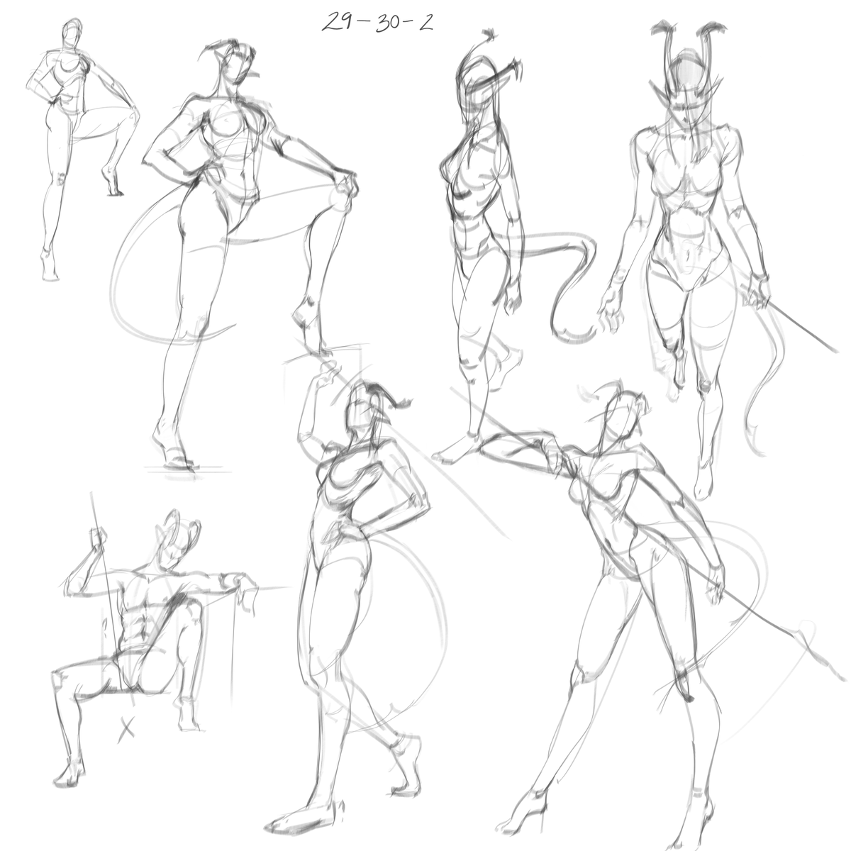 AthenaWars000's tweet photo. 29th Jan to 2nd Feb - Pose study #arts #anatomy #gesture https://t.co/Q2X9o1i537