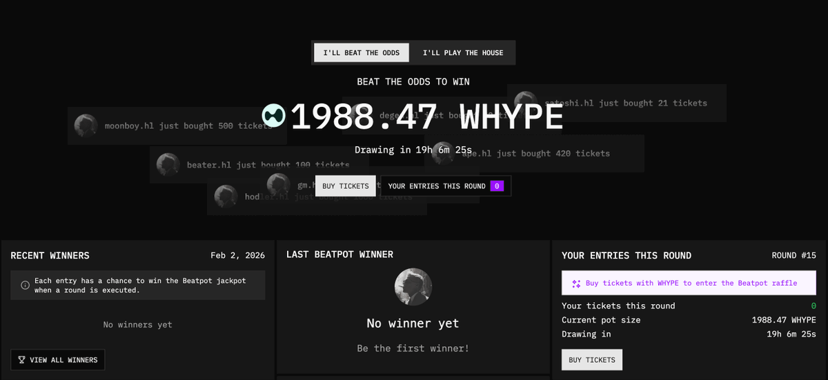 hyperbeat's tweet photo. Hyperbeat Protocol Update

+ Earn and Morphobeat TVL: ~$98.3M.
+ Validator Stake: 4.38M HYPE ~$140.7M.
+ Masterswap volume: ~$290M (+$11.4M).
+ beHYPE TVL: 656.41k HYPE ~$21.4M.
+ Liquid Bank accounts: 206.
+ beatUSD minted: $140k.
+ BeatPot Data (Mean):
++ Jackpot Size: ~1576 HYPE.
++ Tickets Sold: 473.

++ Liquid Banking Beta live. Liquid Banking is a modular, fully on-chain financial stack powered by performant smart-contract modules to enable finance on-chain.
> Dashboard: https://t.co/66VsZeOOQb.
> Documentation: https://t.co/D9CJVJuA4R.

++ Credit spending via native BTC/ETH/SOL live for the first time on Hyperliquid.

++ USD/EUR on and off ramp live.

++ BeatPot live, the first Decentralized raffle on Hyperliquid.
> Try it here: https://t.co/u92iue8Ehe.
> Documentation: https://t.co/w7PlICe3dF.

What's next?

• BeatChat.
• Liquid Banking $HYPE cashback.
• Liquid Banking incentives program.
• Liquid Banking trading interface.