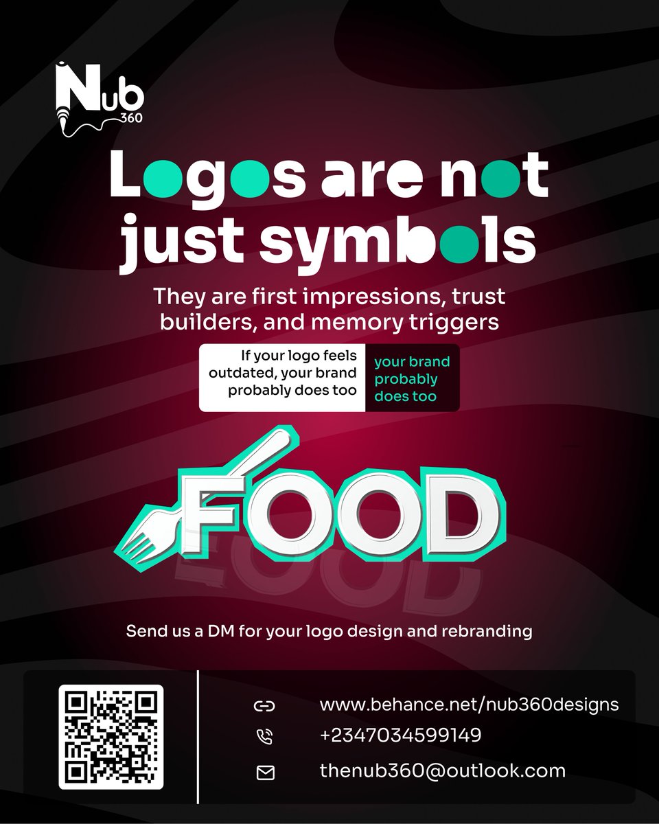 thenub360's tweet image. A strong logo speaks before you do.
Whether you are starting fresh or rebranding, we design logos that feel confident, modern, and intentional.

#LogoDesign #BrandIdentity #Nub360 #CreativeStudio #BrandingAgency