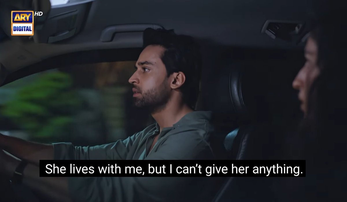 This line hurt me 💔 How he has her but still like he isn't. He wants to give her everything, but his brain &amp; hurt stop him.

#MeriZindagiHaiTu #BilalAbbasKhan #HaniaAamir #KaYra