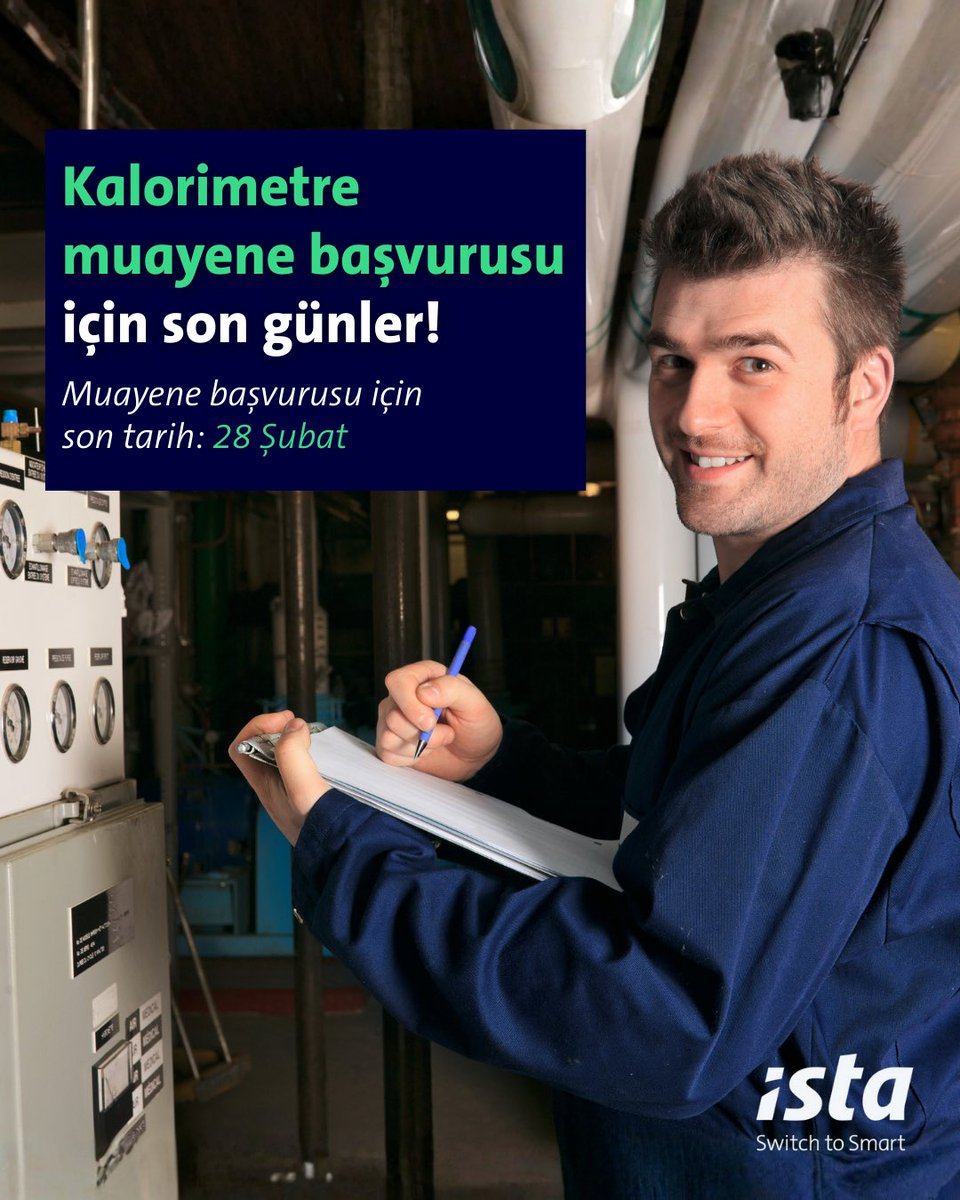 Değerli Bina Yöneticileri ve Kat Sakinleri! 📢 

3516 sayılı Ölçüler ve Ayar Kanunu gereğince, 5 yıllık damga süresi dolan kalorimetrelerin (ısı sayaçları) muayene başvuru işlemlerinin Şubat ayı sonuna kadar tamamlanması gerektiğini hatırlatmak isteriz.

#KalorimetreMuayenesi