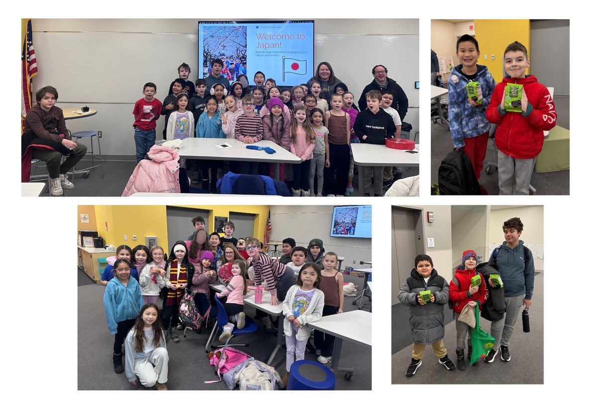 Travel Club traveled to Japan 🇯🇵 last week!  Students explored the culture, learned a few Japanese phrases, enjoyed treats, and were excited to have a special visit from Mr. G!