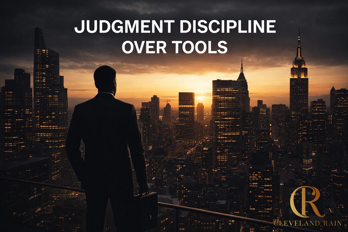 AI ROI isn't a performance problem; it's a decision integrity problem. CEOs need judgment discipline, not just more tools. 

Blog: https://www.clevelandrain.