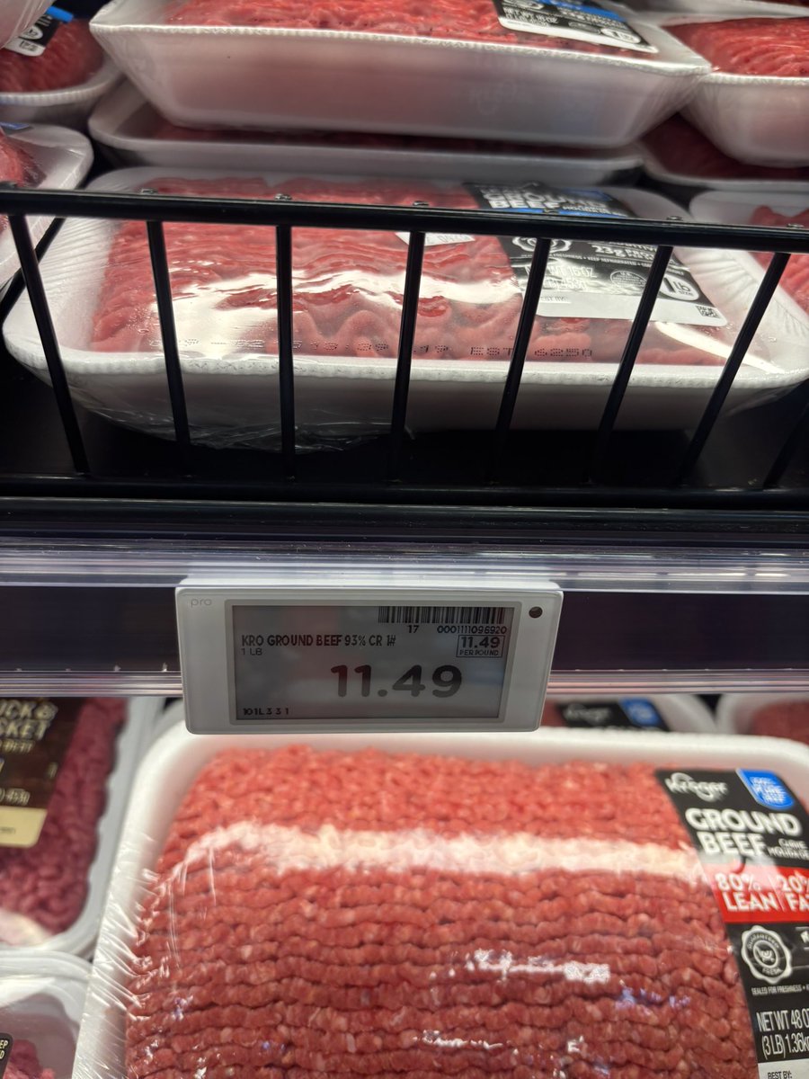 stelzner_n1150's tweet image. $11.49 for a pound of ground beef at Kroger. What are we doing here?!