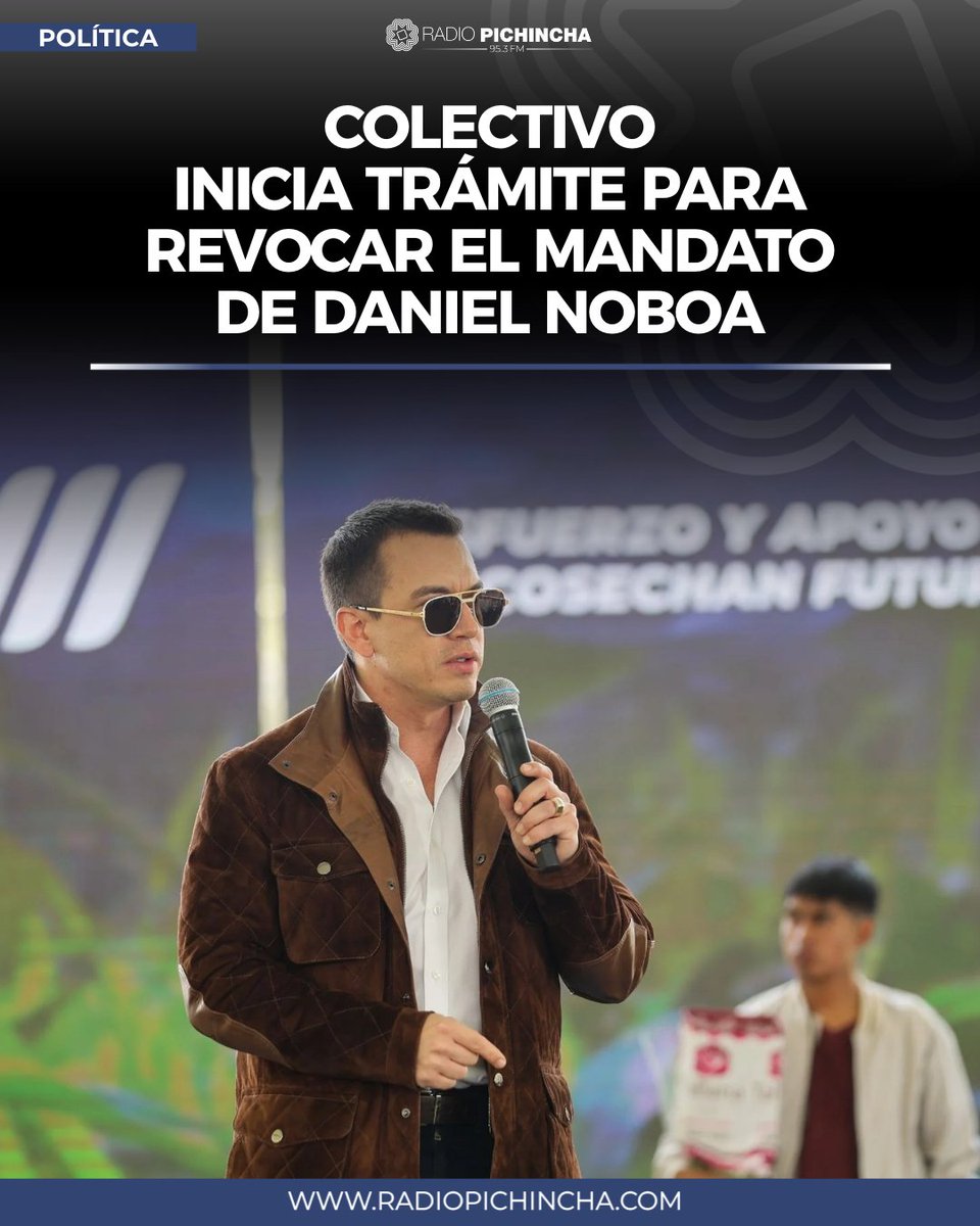 radio_pichincha's tweet image. 🏛️#Política | Un colectivo ciudadano con sede en Cuenca anunció el inicio del proceso de revocatoria del mandato contra el presidente de la República, Daniel Noboa, al que acusan de incumplir sus ofertas de campaña y de una grave falta de respuesta frente a la crisis en sectores…