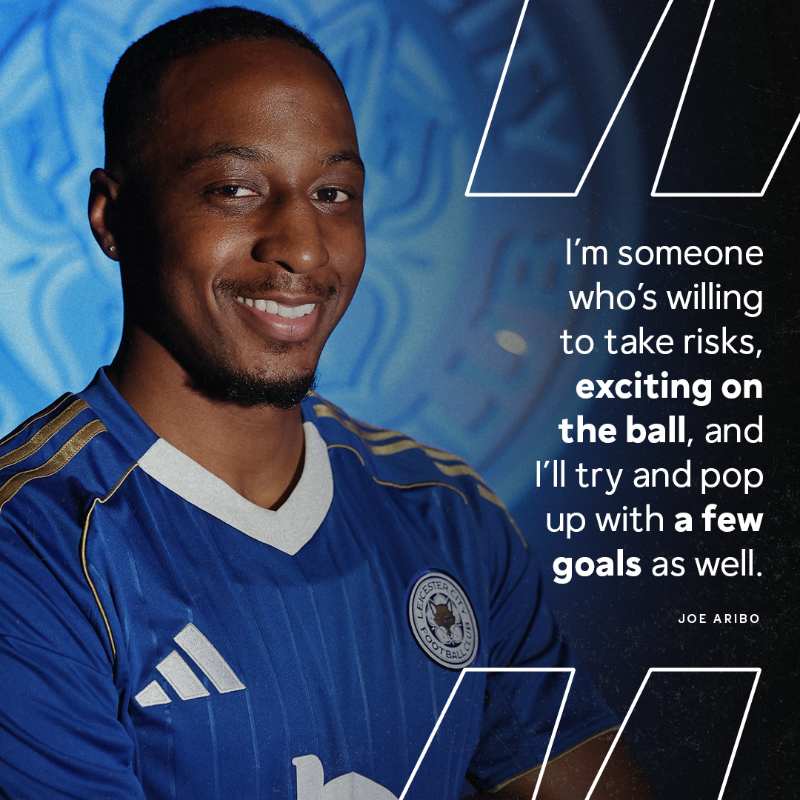 LCFC's tweet photo. Joe's first words as a Fox 🗣️