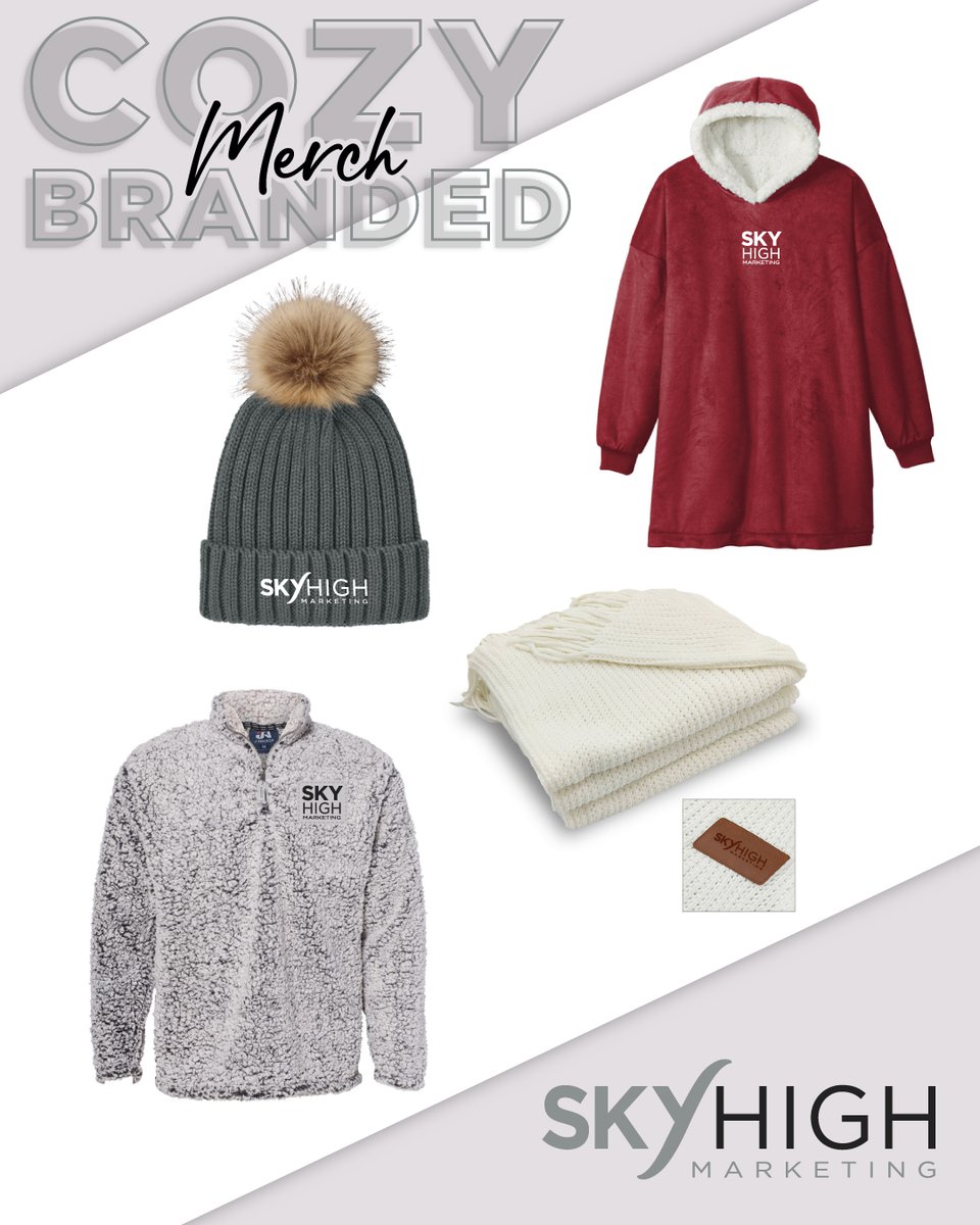 skyhighmktg's tweet image. Keep the cold out with the coziest branded apparel! ❄
#brandedmerch #brandedapparel #winterwear