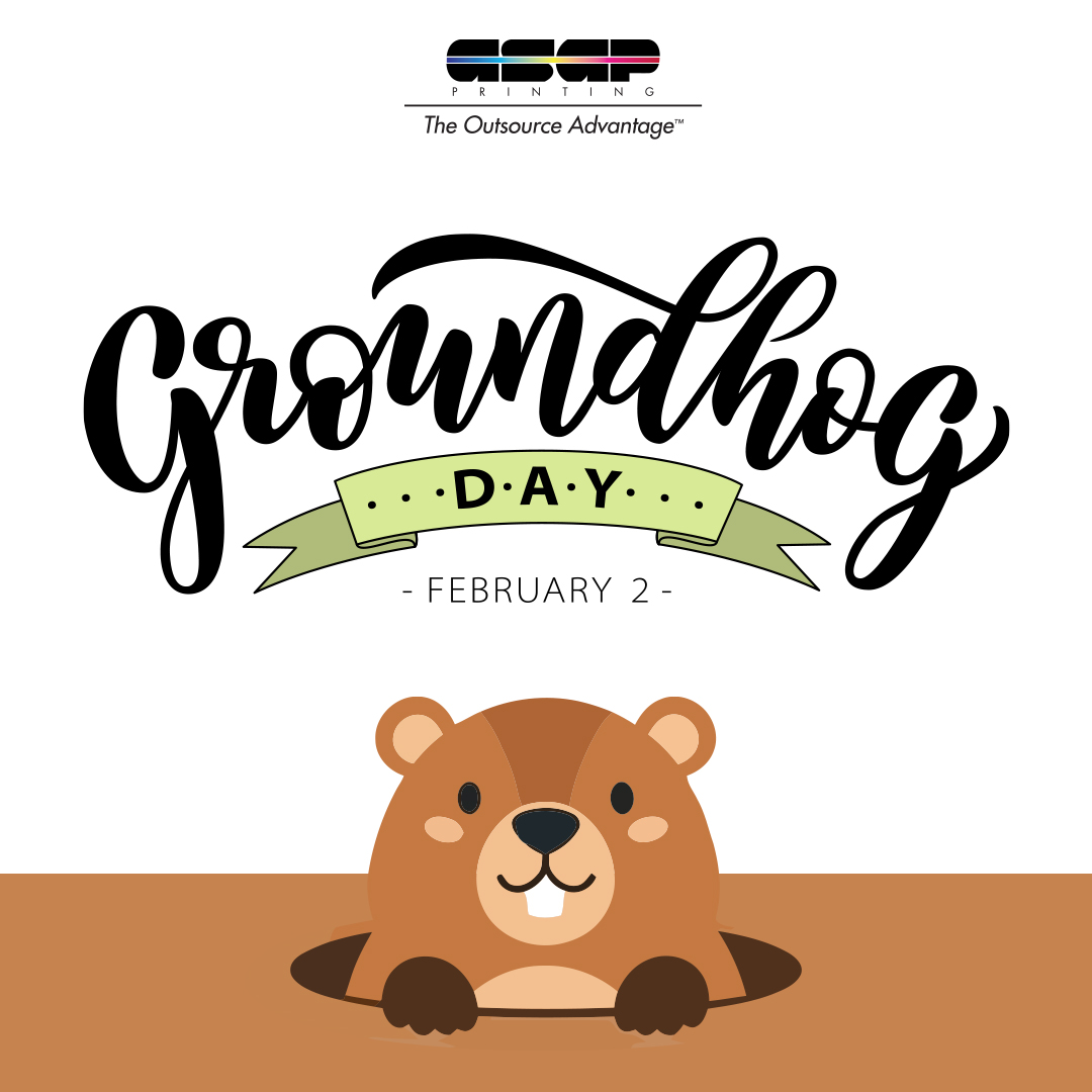 ASAPprintcorp's tweet photo. You never know what the groundhog will predict, but you can always count on ASAP for all your print needs. 

#ASAPPrinting #GroundhogDay https://t.co/J7hwSfW7cB