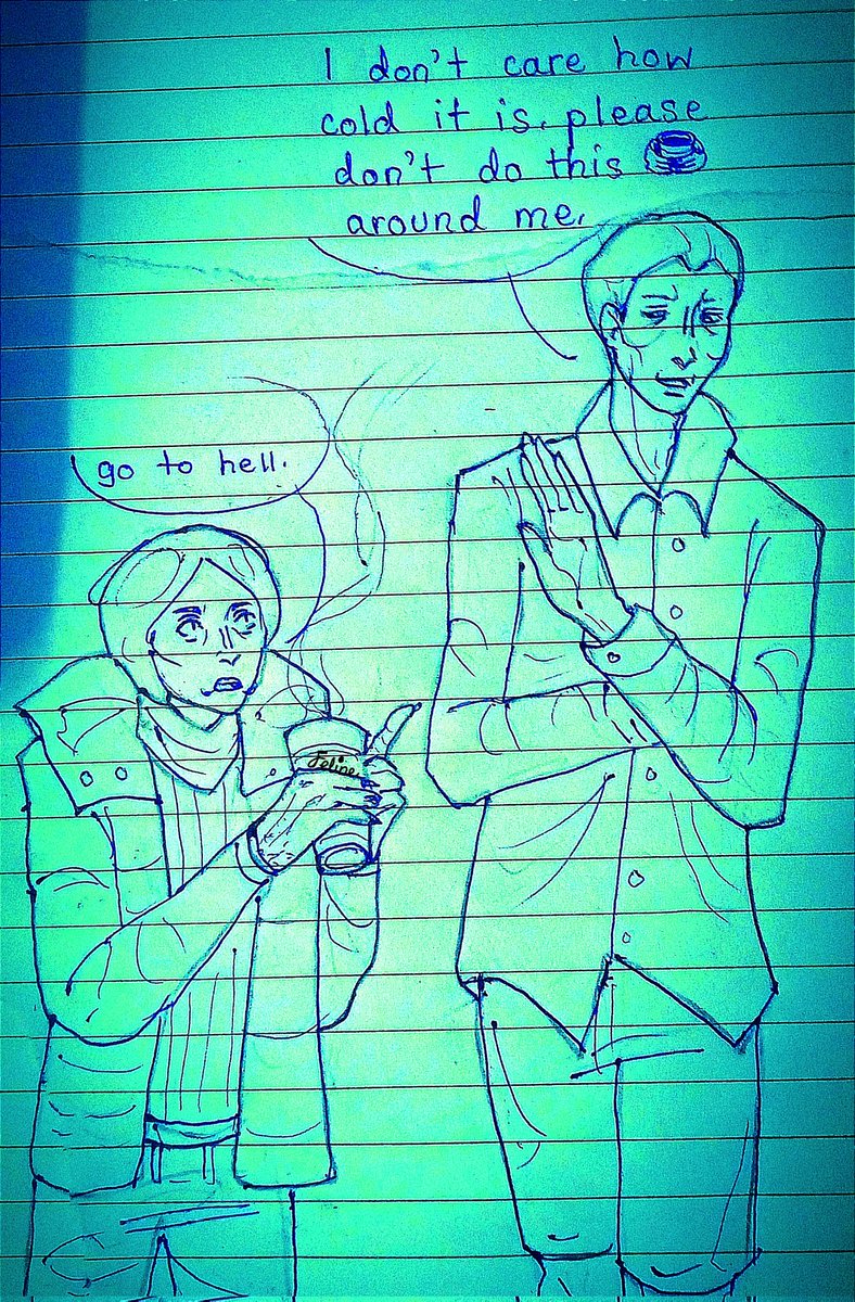 ArandomFeline's tweet image. I'M 😭😭😭 #barcoat #coatbar #coldbeer #coatguy #barguy #ninahcoatguy #ninah #coatguyninah #noimnotahuman #nomimnotahumanfanart #meme #sketch 💔
