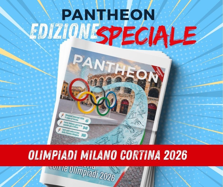 ScolariMatteo's tweet photo. Mancano 4 giorni all'inizio dei Giochi Olimpici invernali. La notizia sensazionale, però, è che manca ancora meno all'uscita del nuovo Pantheon speciale dedicato alla manifestazione. 😄Da domani in distribuzione nei consueti punti e nelle case di migliaia di veronesi. https://t.co/Z6cnRA3lwl